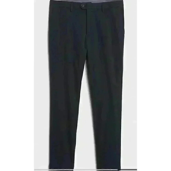 Banana  Republic Grayson Navy Check Pant - Picture 4 of 13
